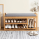 Wooden Bench With Storage